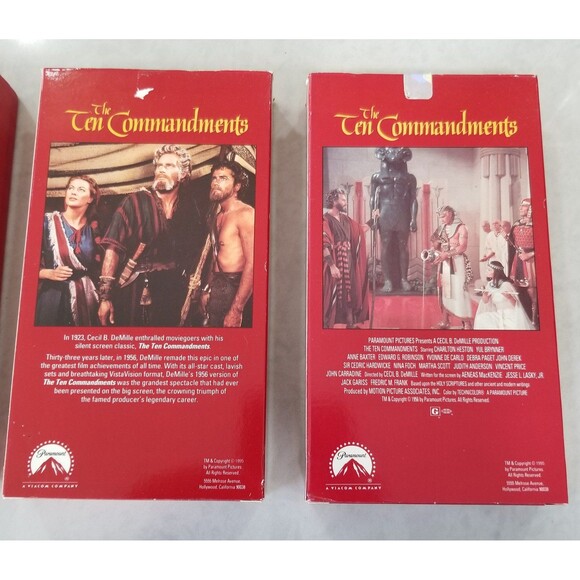 The 10 commandments 40th anniversary collector's edition vhs - Picture 5 of 11